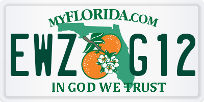 FL license plate EWZG12