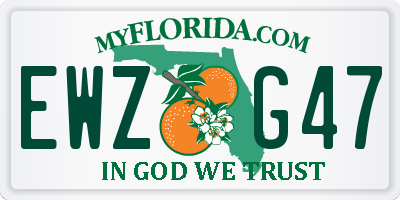 FL license plate EWZG47