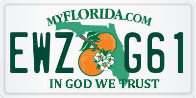 FL license plate EWZG61