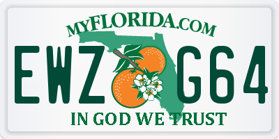 FL license plate EWZG64