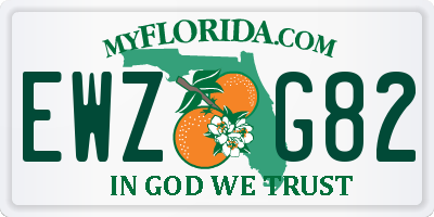 FL license plate EWZG82