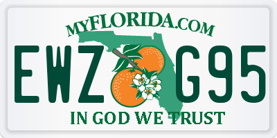 FL license plate EWZG95