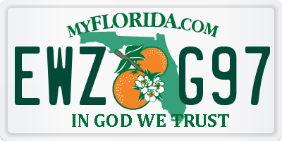 FL license plate EWZG97