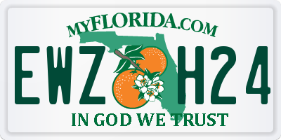 FL license plate EWZH24