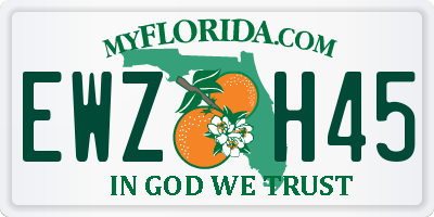FL license plate EWZH45