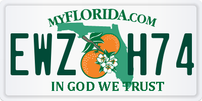 FL license plate EWZH74