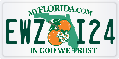 FL license plate EWZI24