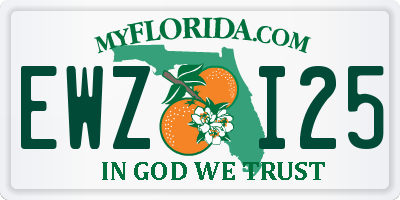 FL license plate EWZI25