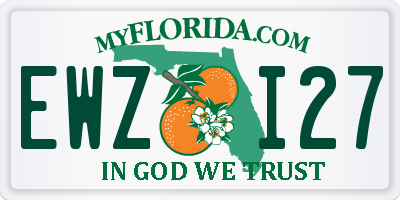 FL license plate EWZI27