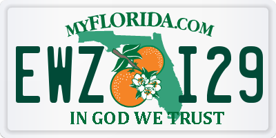 FL license plate EWZI29