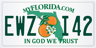 FL license plate EWZI42