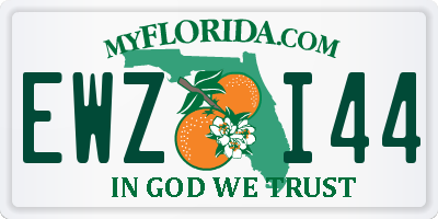 FL license plate EWZI44