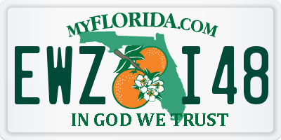FL license plate EWZI48