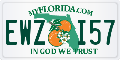 FL license plate EWZI57