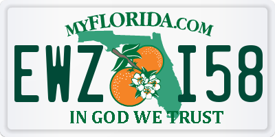 FL license plate EWZI58