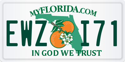 FL license plate EWZI71