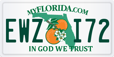 FL license plate EWZI72