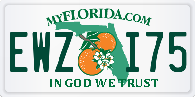 FL license plate EWZI75