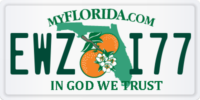 FL license plate EWZI77