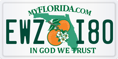 FL license plate EWZI80