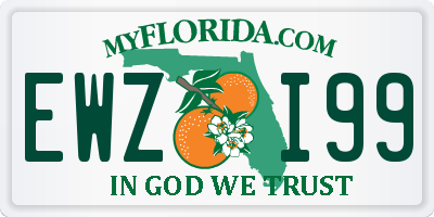 FL license plate EWZI99