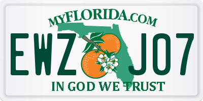 FL license plate EWZJ07