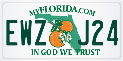 FL license plate EWZJ24