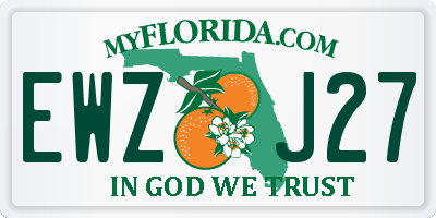 FL license plate EWZJ27