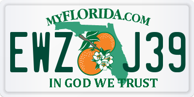 FL license plate EWZJ39