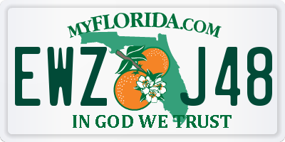 FL license plate EWZJ48