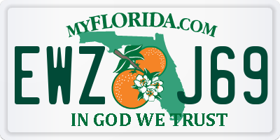 FL license plate EWZJ69