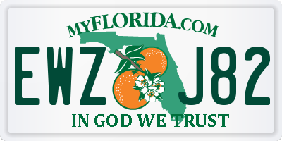 FL license plate EWZJ82