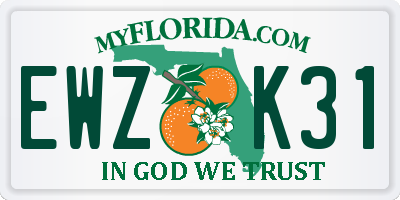 FL license plate EWZK31