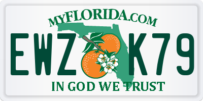 FL license plate EWZK79
