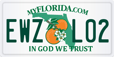 FL license plate EWZL02