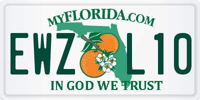 FL license plate EWZL10