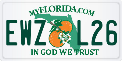 FL license plate EWZL26