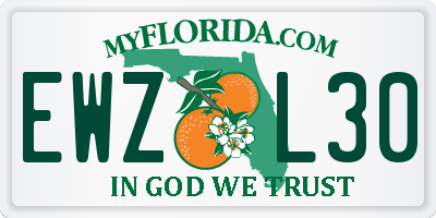 FL license plate EWZL30