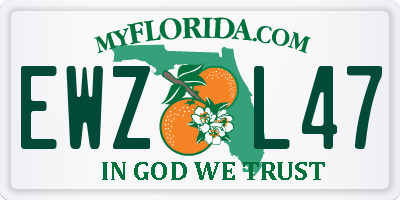 FL license plate EWZL47