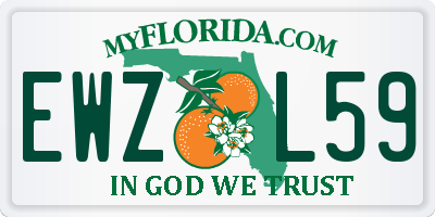 FL license plate EWZL59