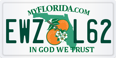 FL license plate EWZL62