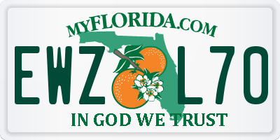 FL license plate EWZL70
