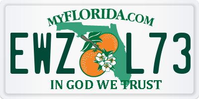 FL license plate EWZL73