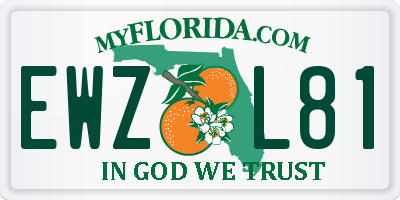 FL license plate EWZL81