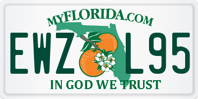 FL license plate EWZL95