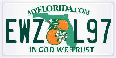 FL license plate EWZL97
