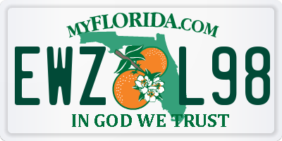 FL license plate EWZL98