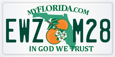 FL license plate EWZM28