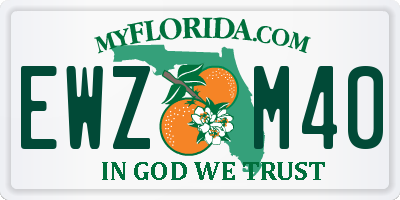 FL license plate EWZM40