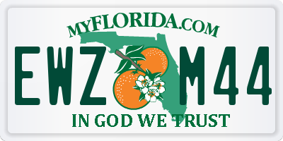 FL license plate EWZM44